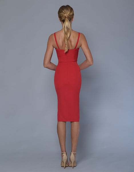 Roxanne Split Bustier Dress - Eighty7 Boulevard