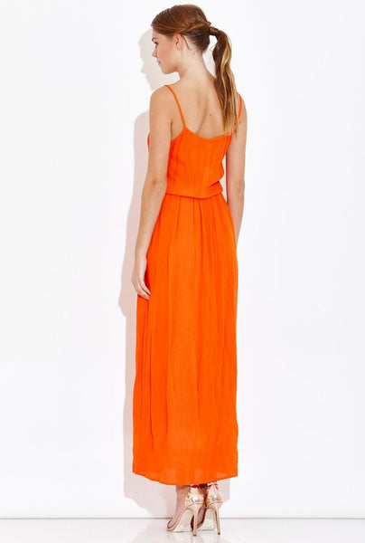 Orange Flame Dress - Eighty7 Boulevard