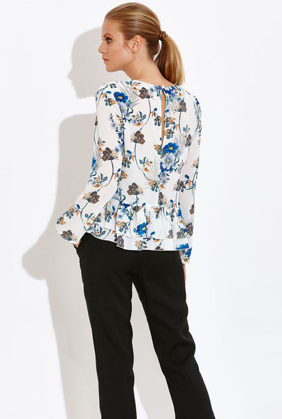 Verona Print Floral Top - Eighty7 Boulevard